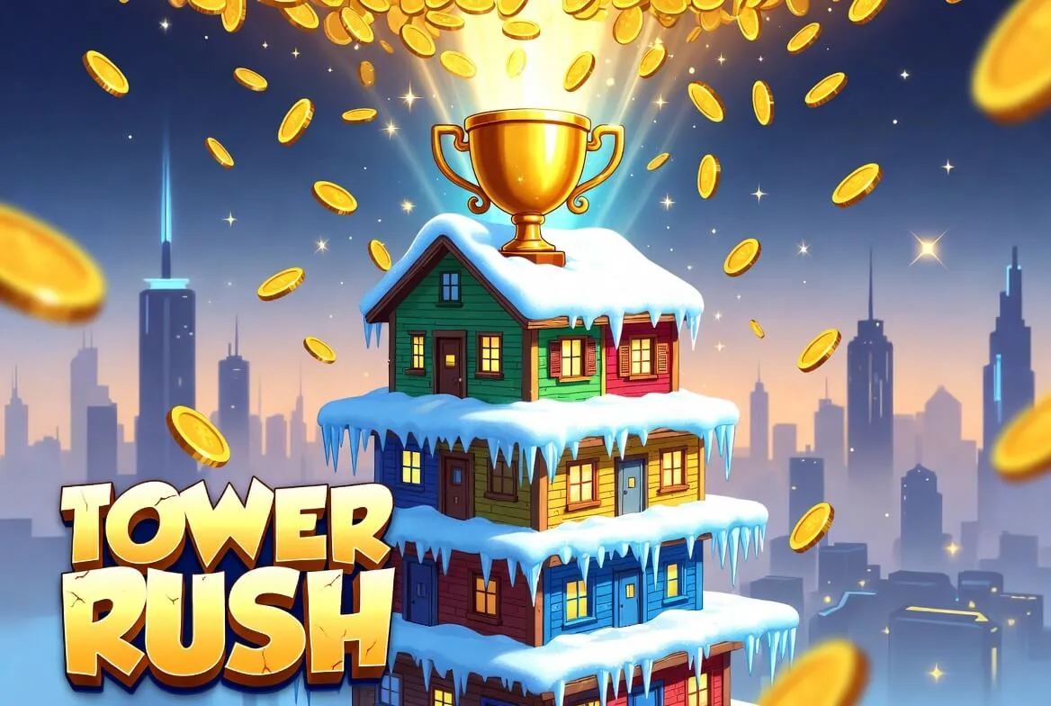 Tower Rush fairness verification screen with hash and salt